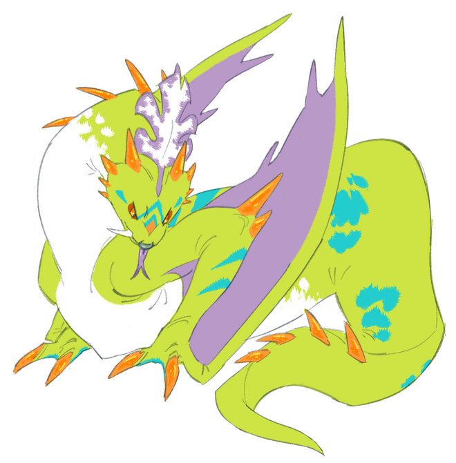 Fullbody flat colored